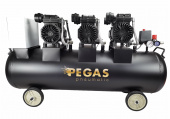 Бесшумный компрессор Pegas pneumatic PG-4200 проф. серия безмасляный