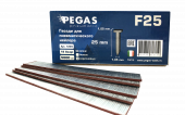Гвозди/штифты отделочные Pegas pneumatic F25 уп.5000 шт для пневматического нейлера