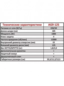УШМ HANDTEK AG 10-125