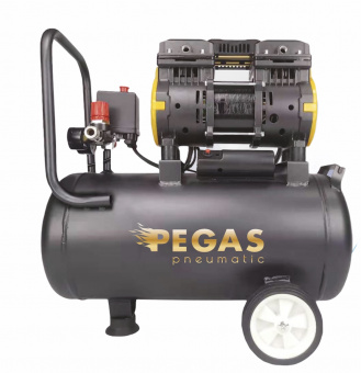 Бесшумный компрессор Pegas pneumatic PG-802 проф. серия безмасляный